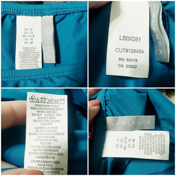 Sz 10 La Blanca  Island Goddess Ruffle Swim Skirt - Picture 16 of 16